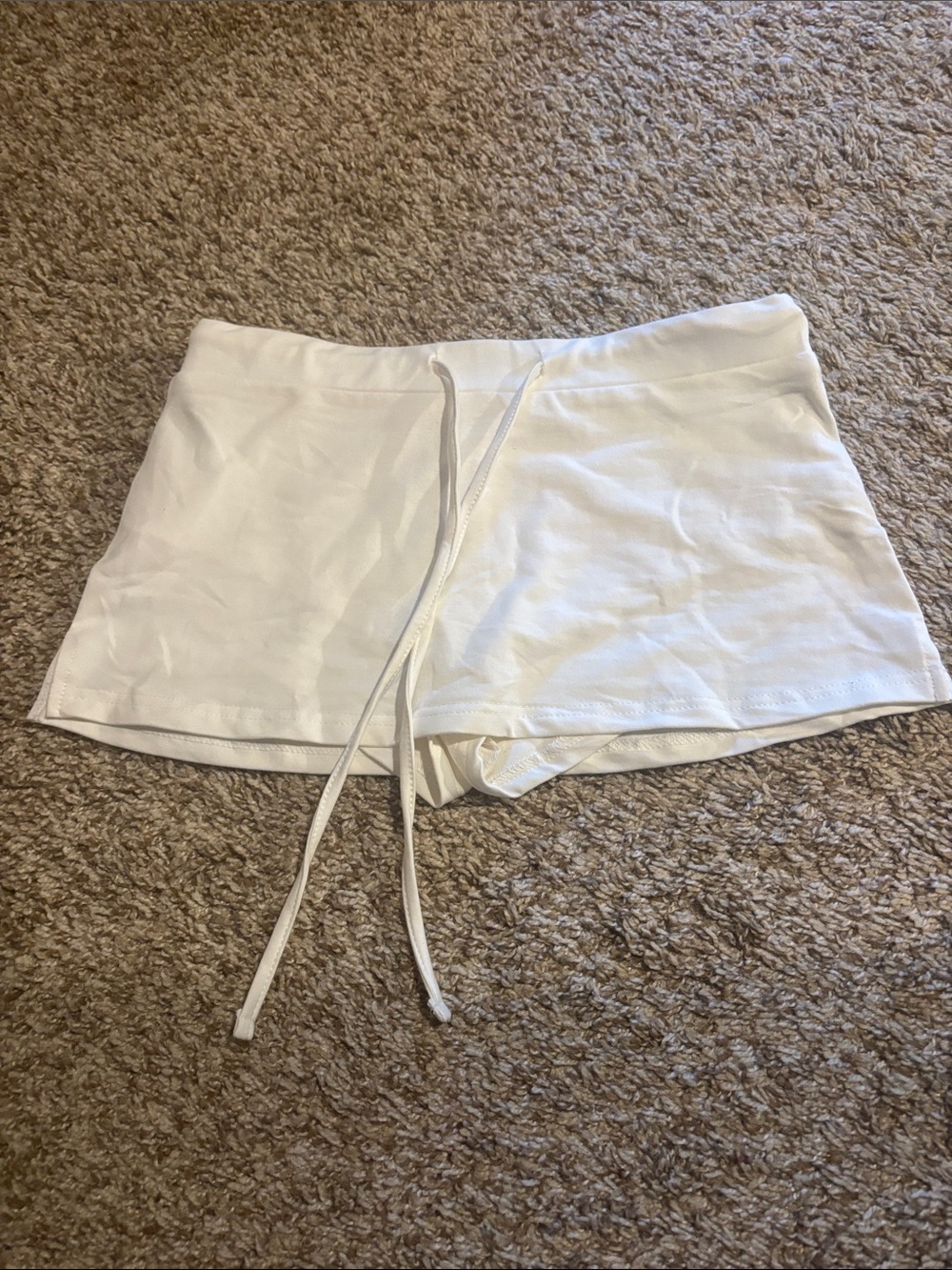 Women’s White Drawstring Skort